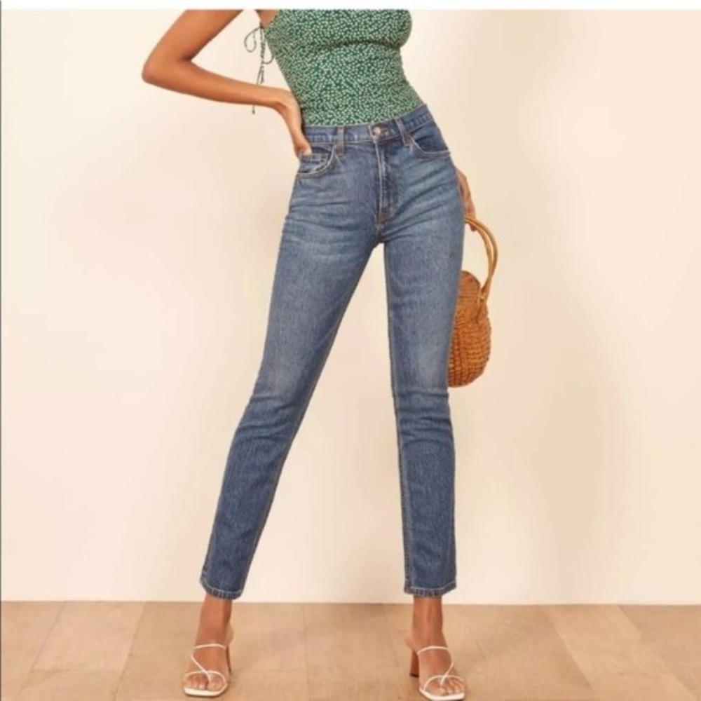 Reformation Liza High Rise Straight Jeans
